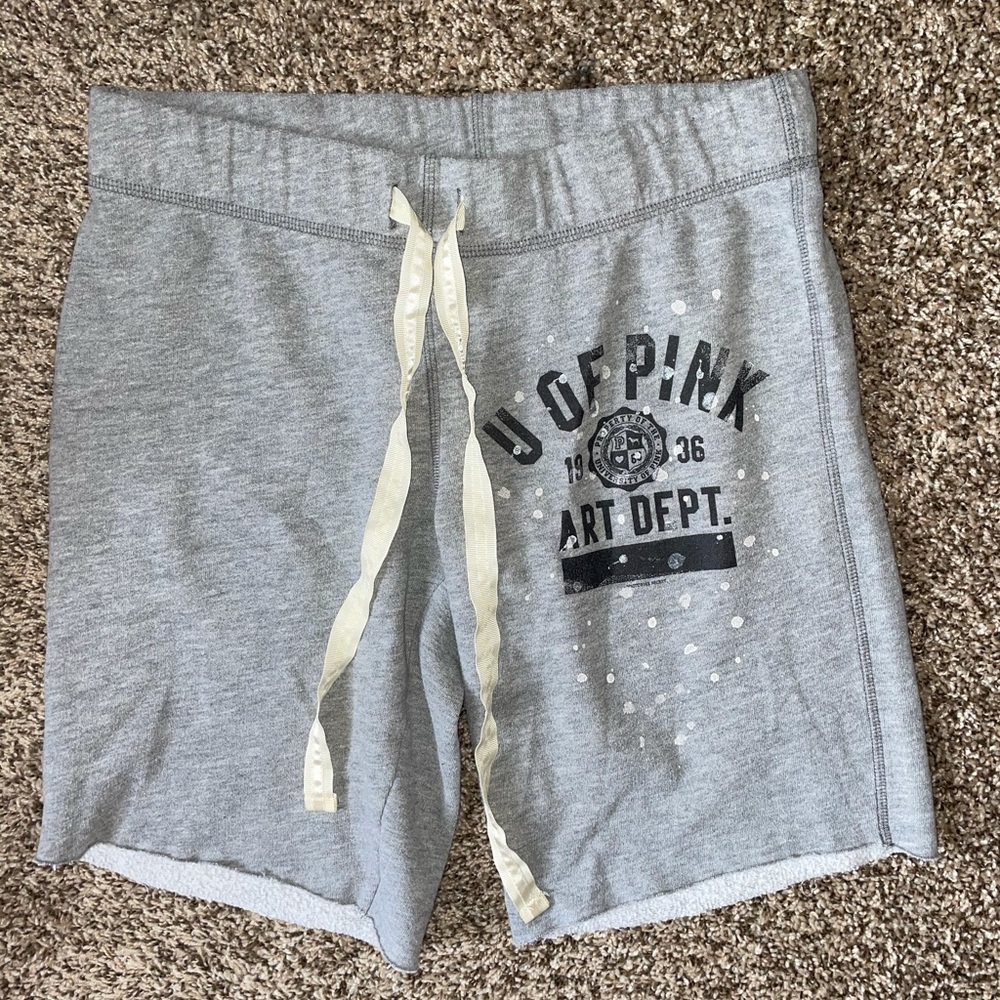 PINK • Vintage Gray Sweat Shorts